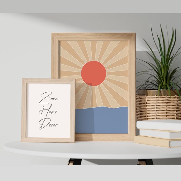 Modern Minimalist Boho Landscape Wall Art Print Home Decor [No Frame] - Picture 4 of 7